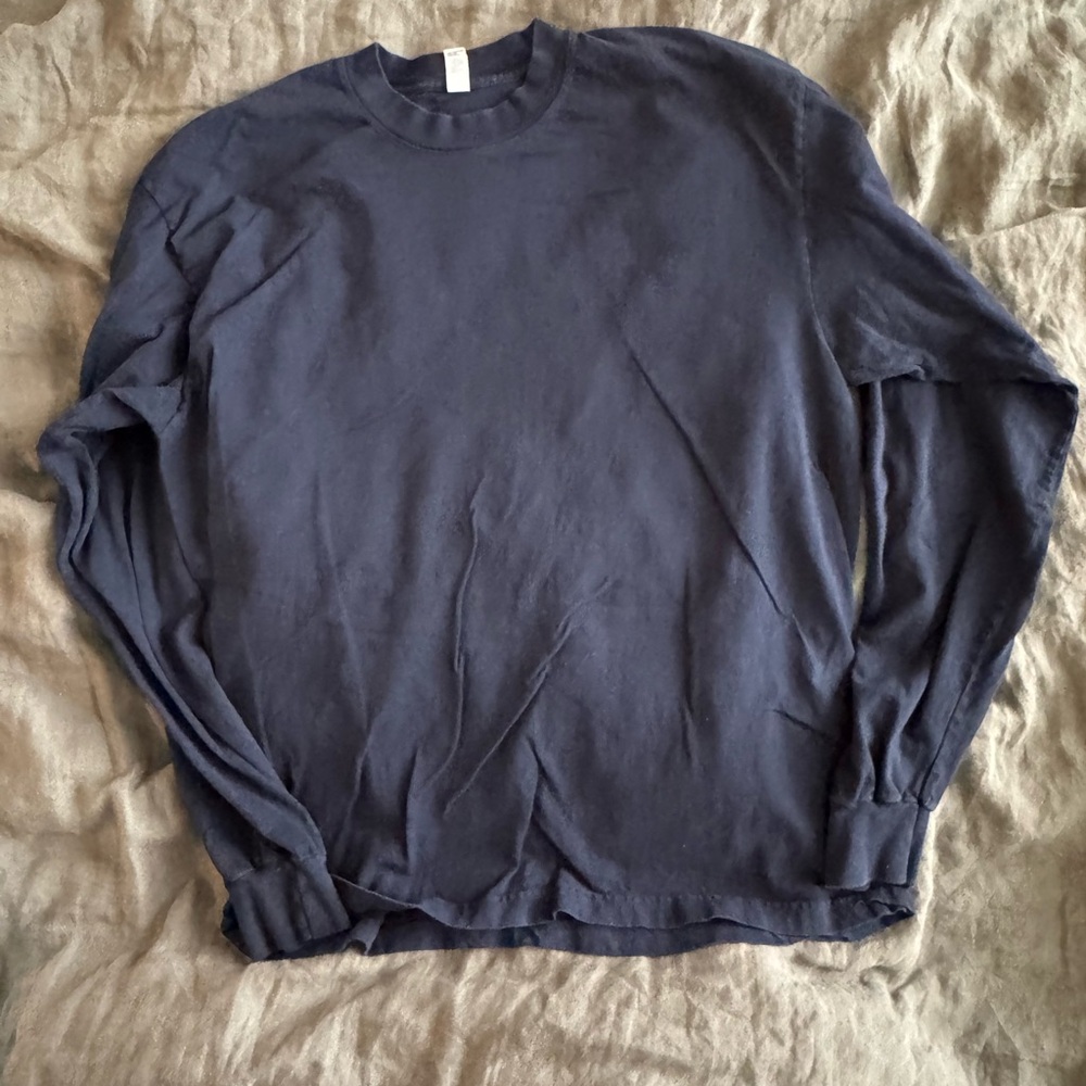 Los Angeles Apparel Navy Long Sleeve Tee